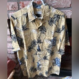 Covington 100%Rayon Men’s‎ Button Down Short Sleeve Hawaiian Shirt Size M
